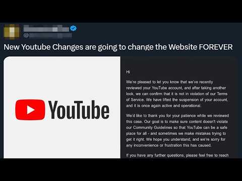 Thumbnail for Insane New Youtube Change