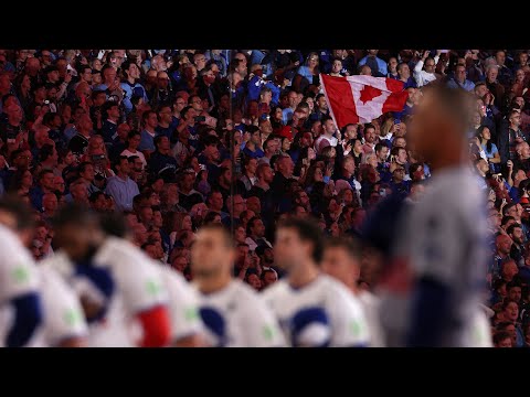 Thumbnail for Pharrell Williams & Voices of Fire sing the U.S. and Canadian National Anthems at World Series 🔊