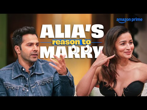 Thumbnail for Alia Bhatt ‘s Reason to Marry 👀 ft. Varun Dhawan | Two Much with Twinkle and Kajol | Prime Video IN