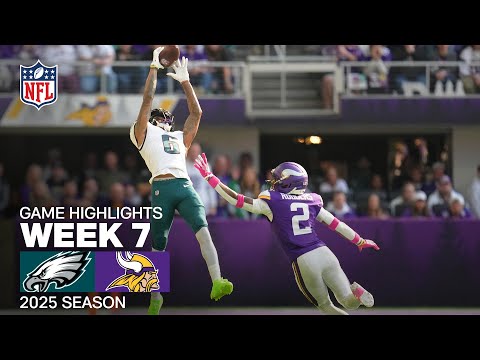 Thumbnail for Philadelphia Eagles vs. Minnesota Vikings Game Highlights | NFL 2025 Season Week 7