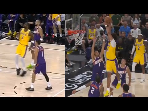 Thumbnail for Jaxson Hayes dunks on Devin Booker after he yelled "Hell nah" at DeAndre Ayton miss