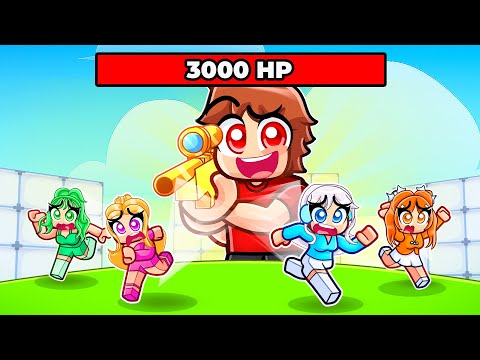 Thumbnail for Roblox Rivals But I Have 3000 HP Vs MY CRAZY FAN GIRLS...
