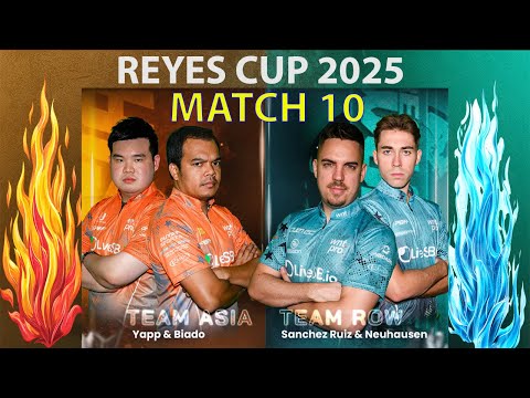 Thumbnail for Match 10 | Aloysius Yapp / Carlo Biado vs F.S.Ruiz / Neuhausen | HIGHLIGHTS | 2025 Reyes Cup