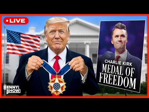 Thumbnail for 🚨LIVE: Trump Awards Charlie Kirk Presidential Medal of Freedom In the Rose Garden on His Birthday