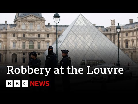 Thumbnail for Thieves steal jewels of 'incalculable' value in heist at Louvre museum in Paris | BBC News