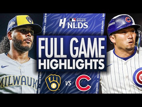 Thumbnail for Milwaukee Brewers vs Chicago Cubs - GAME 4 FULL HIGHLIGHTS | October 9, 2025 MLB Playoffs