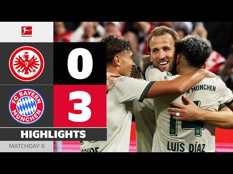 Thumbnail for Diaz-Brace And Pure Dominance! | EINTRACHT FRANKFURT - FC BAYERN | HL | MD 6 – Bundesliga 25/26