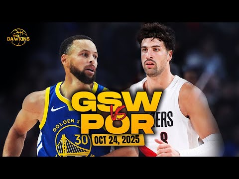 Thumbnail for Golden State Warriors vs Portland Trail Blazers Full Game Highlights | Oct 24, 2025 | FreeDawkins