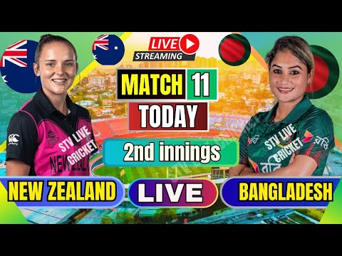 Thumbnail for LIVE New Zealand Women vs Bangladesh Women 11th Match | live  nzw vs banw | live cricket