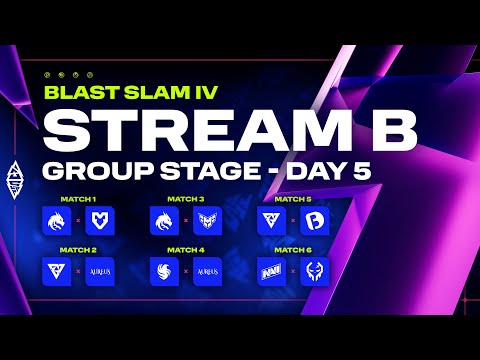 Thumbnail for BLAST Slam IV, Group Stage, Day 5: Stream B - Dota 2 LIVE