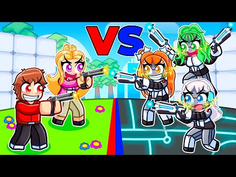 Thumbnail for HUMANS VS ROBOTS In Roblox Rivals...