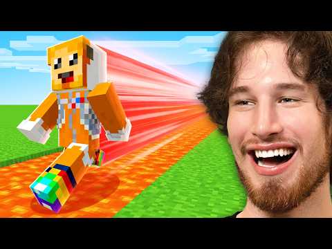 Thumbnail for Minecraft but EVERYTHING I touch turns into LAVA