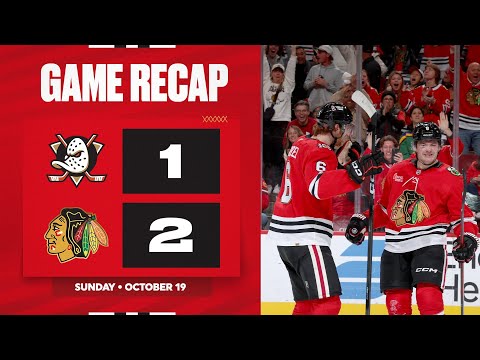 Thumbnail for Blackhawks vs. Ducks Game Highlights | 10.19.25