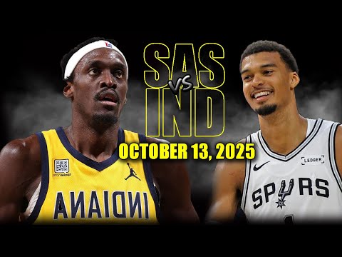 Thumbnail for San Antonio Spurs vs Indiana Pacers Full Game Highlights - October 13, 2025 | NBA Preseason