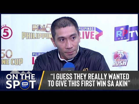 Thumbnail for LA Tenorio on his first-ever win as head coach for Magnolia | #OSOnTheSpot