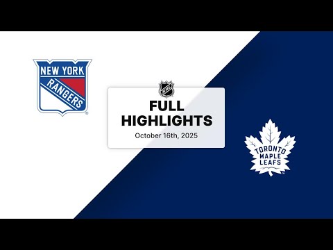 Thumbnail for NHL Highlights | Rangers vs. Maple Leafs | October 16, 2025