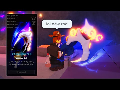 Thumbnail for Obtaining The New FISCHFRIGHT DUSEKKAR ROD In FISCH Roblox...
