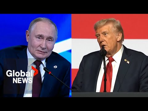 Thumbnail for Putin tells Trump to "deal with this paper tiger" following his Russia remarks