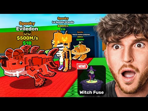 Thumbnail for New SPOOKY UPDATE + WITCH'S FUSE in Steal a Brainrot!