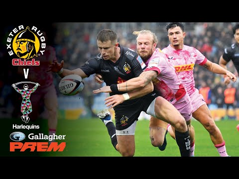 Thumbnail for HIGHLIGHTS & REACTION: Exeter Chiefs v Harlequins | SLADE SCORES TWO TRIES! | Gallagher PREM 25/26