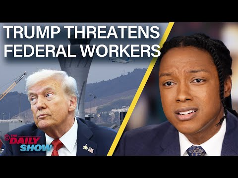 Thumbnail for Trump Dangles Shutdown Paychecks, FAA Stretches Thin & FBI Looks for Amelia Earhart | The Daily Show