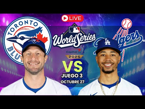 Thumbnail for Toronto Blue Jays vs Los Angeles Dodgers EN VIVO | Juego 3 SERIE MUNDIAL MLB 2025 | Comentarios🎙️
