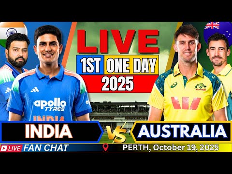 Thumbnail for 🔴 LIVE: India vs Australia 1st ODI | IND vs AUS Live Match Today | Live Cricket score & Commentary