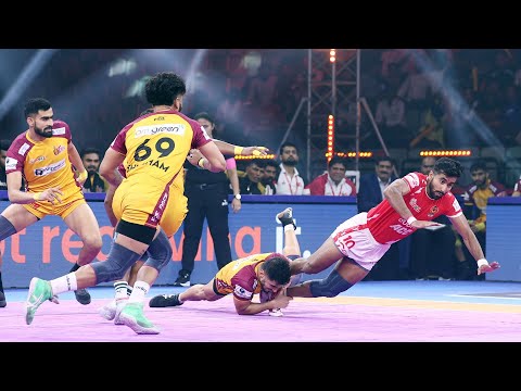 Thumbnail for PKL Highlights: Telugu Titans vs Gujarat Giants | Pro Kabaddi League Season 12 | Hindi