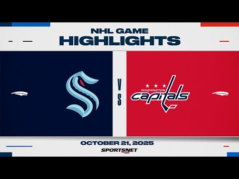 Thumbnail for NHL Highlights | Kraken vs. Capitals - October 21, 2025