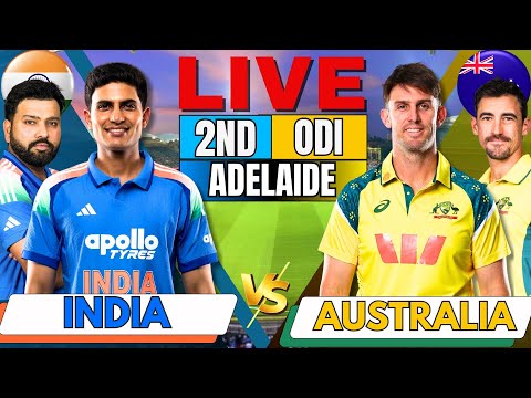 Thumbnail for 🔴LIVE: India vs Australia 2nd ODI 2025 | IND vs AUS Match Today | Live Score & Commentary 2nd inning