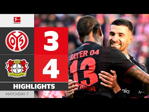 Thumbnail for 7 Goals Drama In Mainz! | MAINZ 05 - BAYER 04 LEVERKUSEN | Highlights | MD 7 – Bundesliga 2025/26