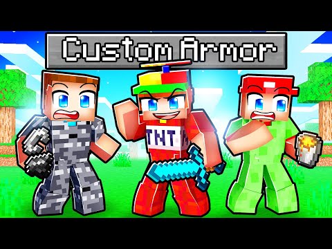 Thumbnail for We Added CUSTOM ARMOR To Minecraft...