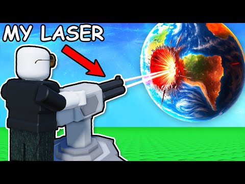 Thumbnail for I Used a LASER to make MILLIONS in Roblox laser a planet...