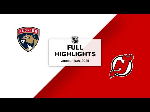 Thumbnail for NHL Highlights | Panthers vs. Devils | October 16, 2025