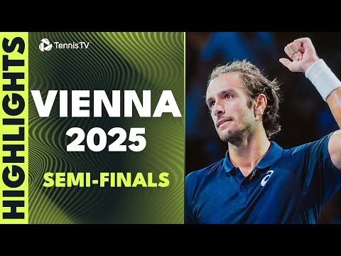 Thumbnail for Sinner Faces De Minaur; Zverev Battles Musetti | Vienna 2025 Semi-Final Highlights