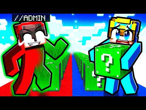 Thumbnail for Playing an ADMIN LUCKY BLOCK RACE in Minecraft