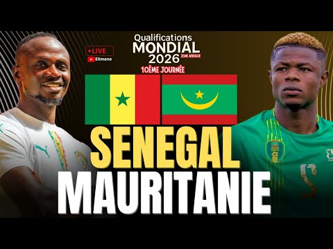 Thumbnail for 🔴 SÉNÉGAL - MAURITANIE LIVE / LES LIONS À UN PAS DU MONDIAL 2026 ! / DERNIER MATCH CRUCIAL🔥