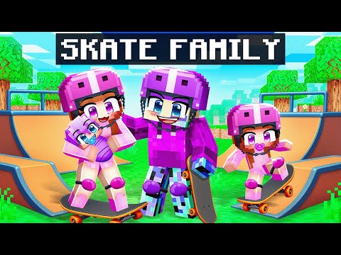 Thumbnail for Having A SKATER Family in Minecraft!