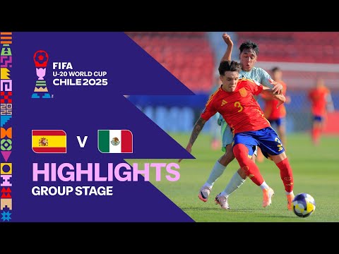 Thumbnail for Spain vs Mexico Highlights | FIFA U-20 World Cup Chile 2025