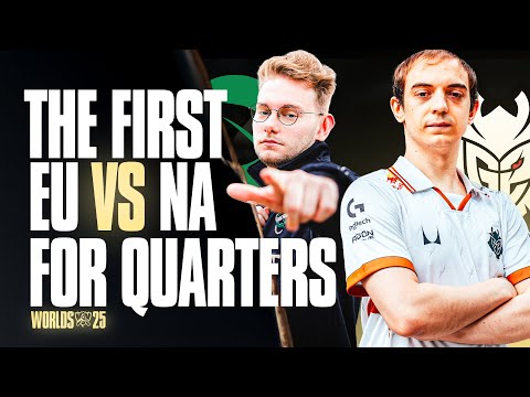 Thumbnail for EU VS NA FOR QUARTERFINALS - G2 VS FLY - WORLDS 2025