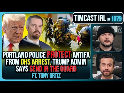 Thumbnail for Portland Police PROTECT Antifa From DHS Arrest, Trump Admin Says SEND IN THE GUARD | Timcast IRL