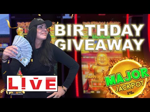 Thumbnail for 🔴 LIVE: MAJOR & MINOR HIT!! $388,888 Maxed Out Grand & B-Day Party Ticket GIVEAWAY! | Casino Carisa