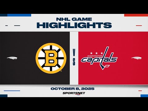 Thumbnail for NHL Highlights | Bruins vs. Capitals - October 8, 2025