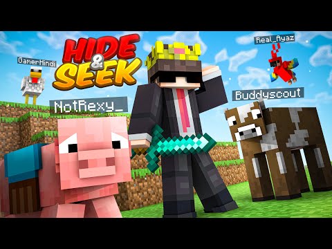 Thumbnail for MOBS VS HUNTER Hide And Seek in Minecraft!