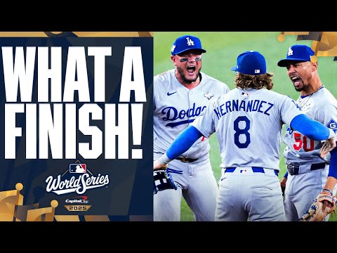 Thumbnail for ENTIRE DRAMATIC 9th INNING: CLUTCH DOUBLE PLAY forces Game 7 for Dodgers vs. Blue Jays! 😱😱😱