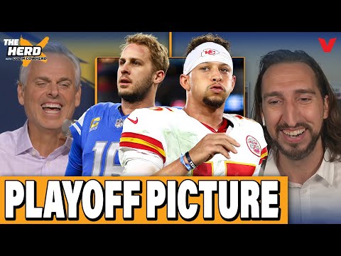Thumbnail for Colin Cowherd & Nick Wright DEBATE Chiefs Loss vs Jags & NFL Playoff picture after Week 5 | The HERD