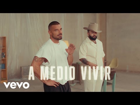 Thumbnail for Ricky Martin, Carín León - A Medio Vivir (Official Lyric Video)