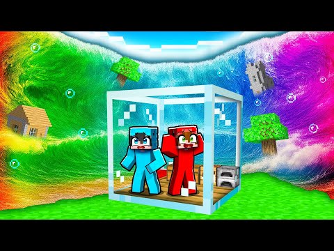 Thumbnail for Sobrevivimos al TSUNAMI de ARCOIRIS en Minecraft