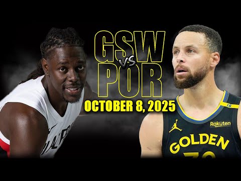 Thumbnail for Golden State Warriors vs Portland Trail Blazers Full Game Highlights- October 8 2025 | NBA Preseason