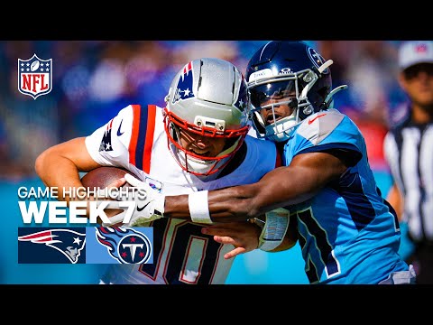 Thumbnail for New England Patriots vs Tennessee Titans Game Highlights | 2025 NFL Season Week 7